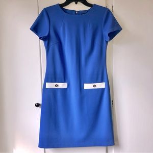 Tommy Hilfiger 60s vibe blue short sleeve dress